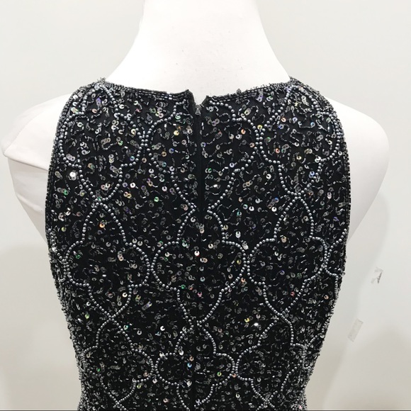 Adrianna Papell Size M Black Silk Blouse Cocktail - Picture 5 of 8